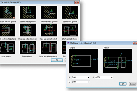 Draw Grooves quickly and accurately Create a variety of grooves quickly and accurately
