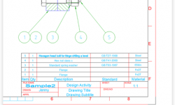 Easily generate balloons and BOM Section of a drawing showing a BOM table and BOM balloons