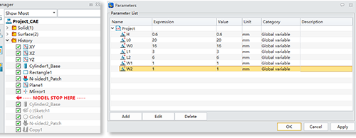 ZWSim Pre-processing options table ZWSim Pre-processing options table