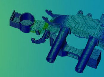 ZWSim-Structural Mechanical Assembly with all components meshed ready for analysis